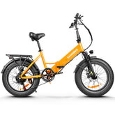 SAMEBIKE LOTDM200-II Electric Bike - 500W Motor 48V13AH Battery 40KM Range Mechanical Disc Brakes - Orange